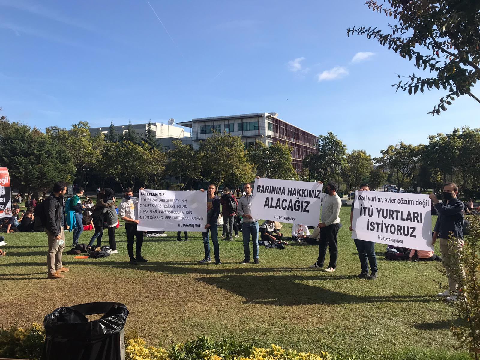 İTÜ öğrencisi barınma hakkını istiyor
