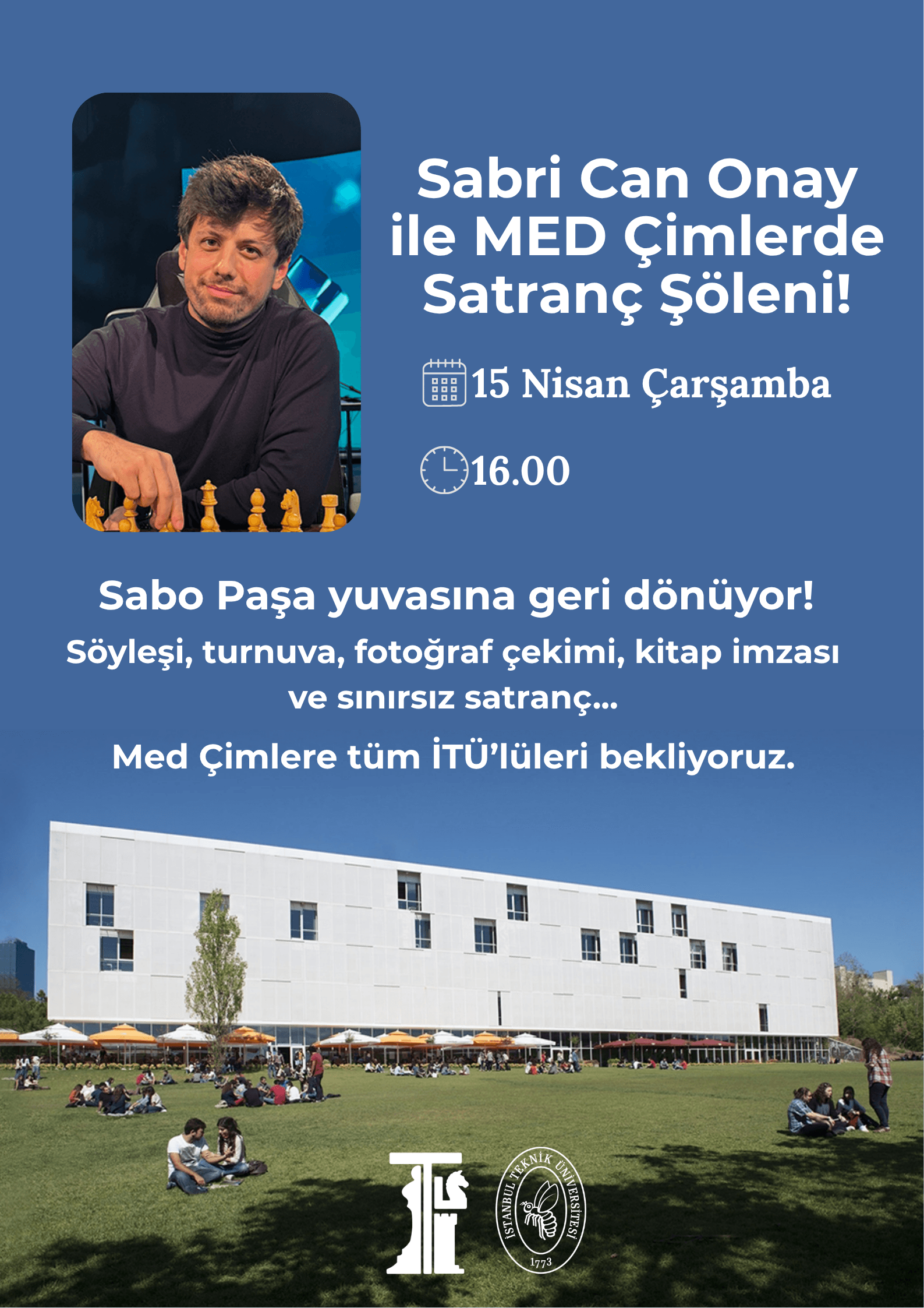 Sabo Paşa ile MED Çimlerde Satranç Şöleni