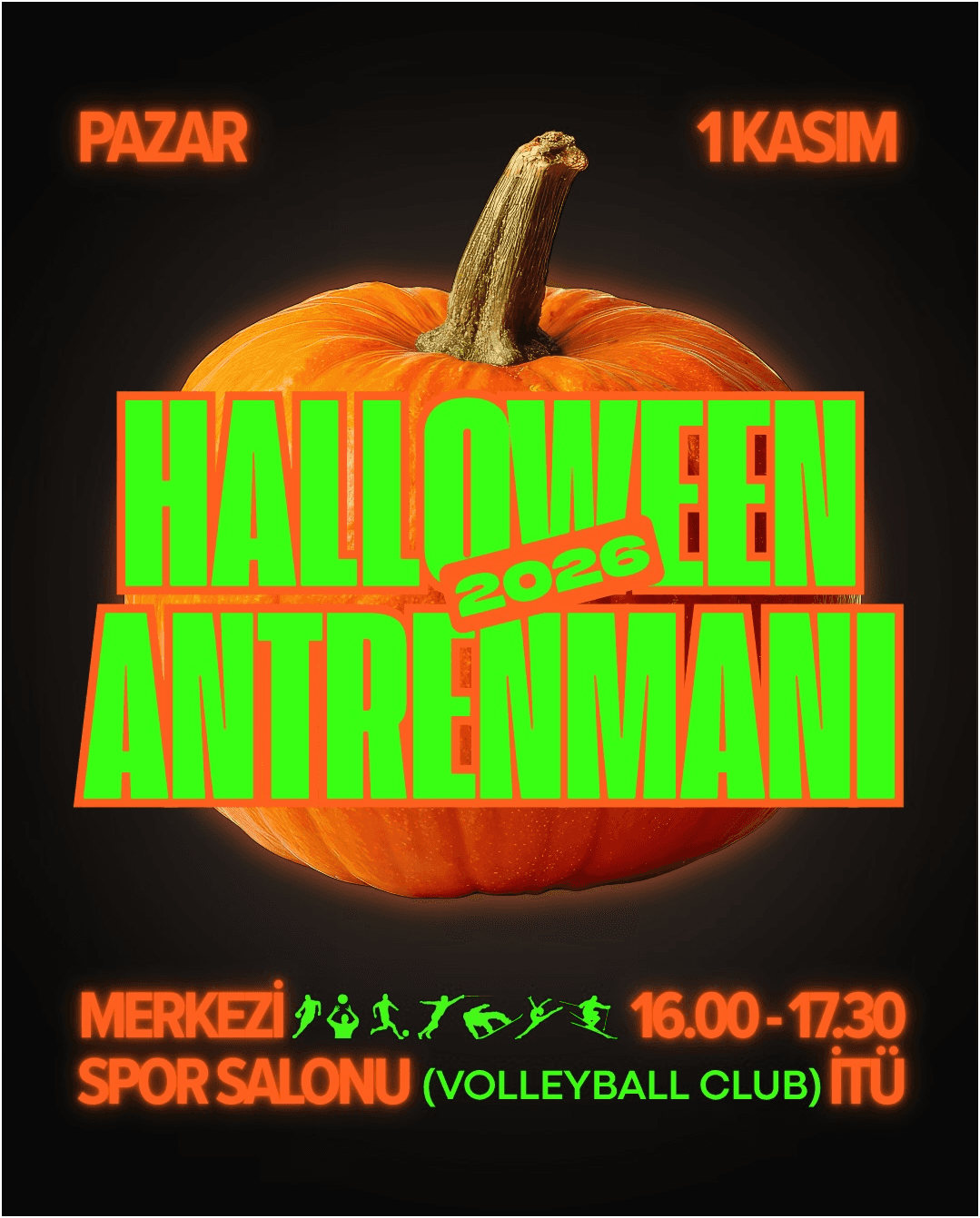 Halloween Voleybol Antrenmanı