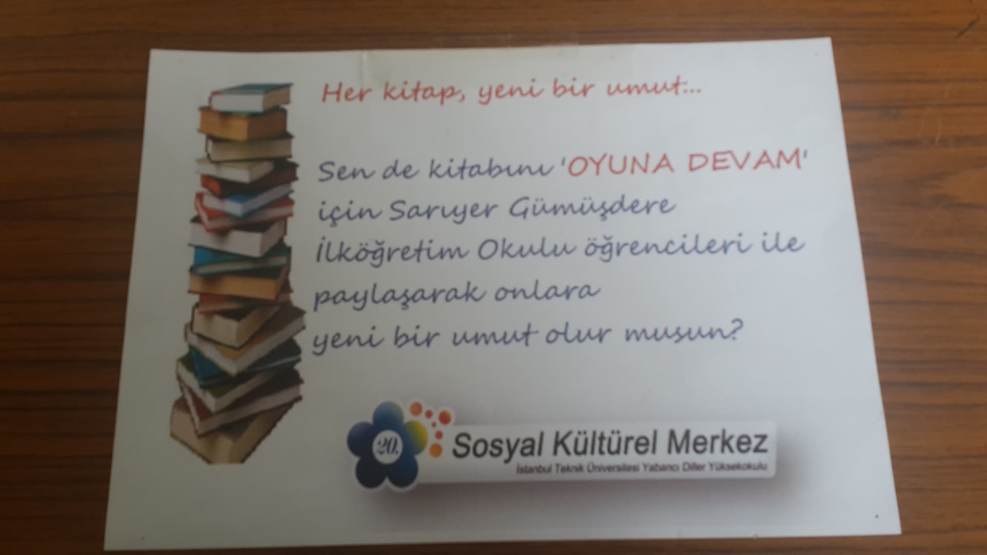 Her kitap yeni bir umut