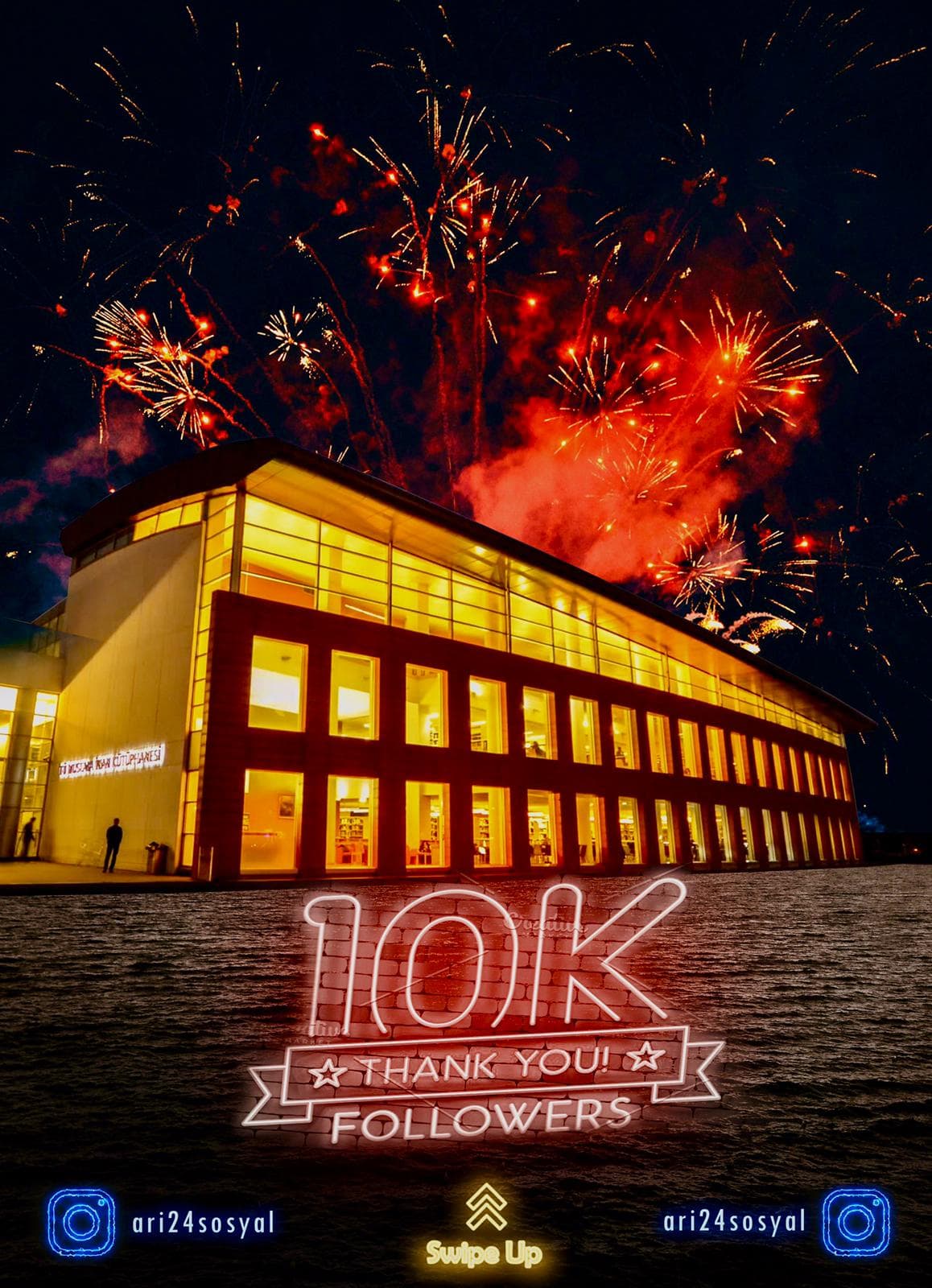 @ari24sosyal Instagram hesabı 10.000 takipçiye ulaştı