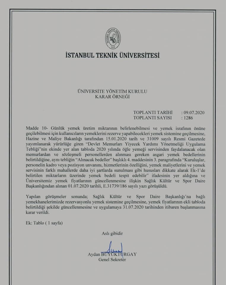 Yemekhanelerde rezervasyonlu sisteme geçiliyor