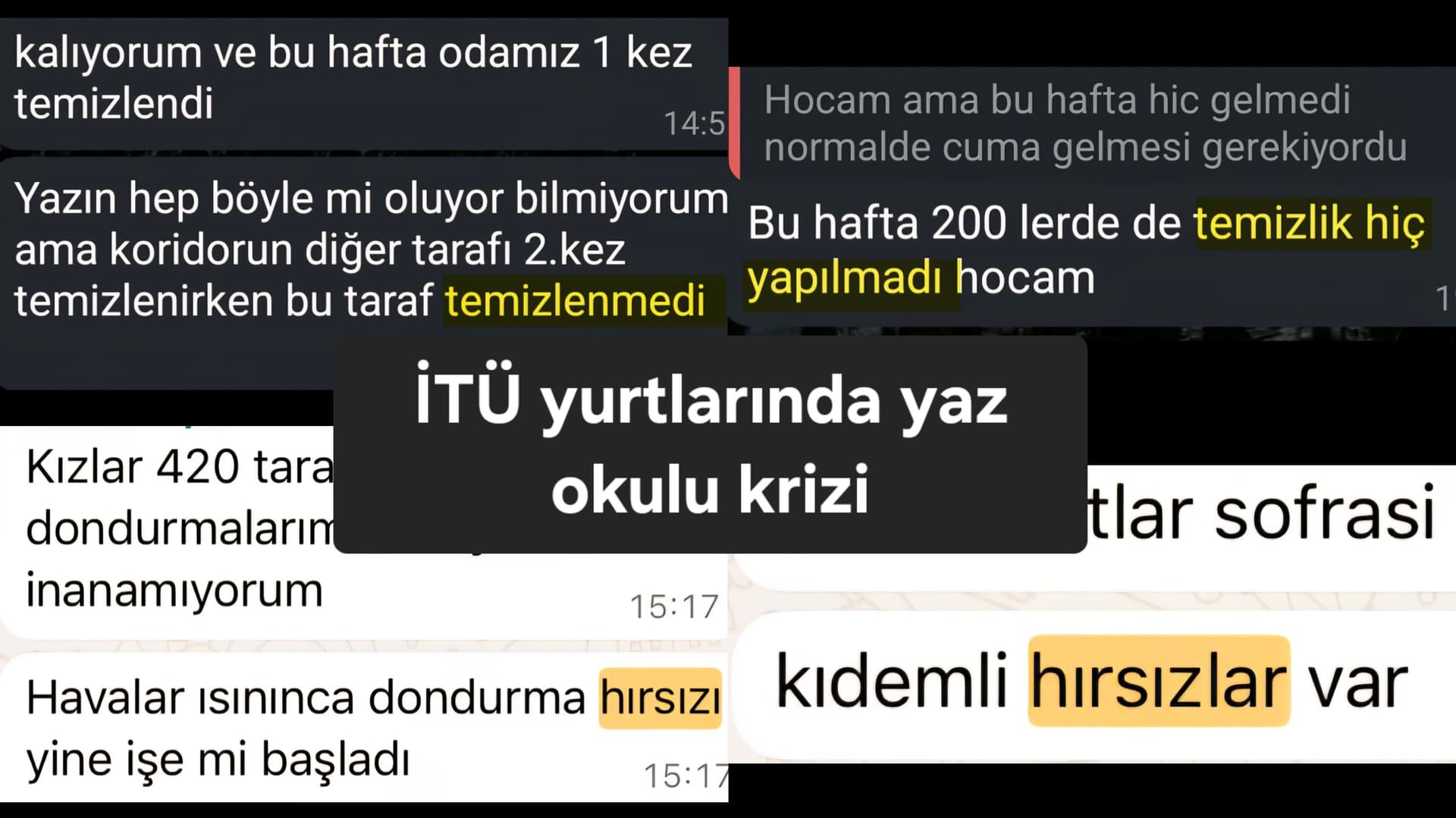İTÜ yurtlarında yaz okulu krizi: Temizlik eksikliği ve hırsızlık şüphesi